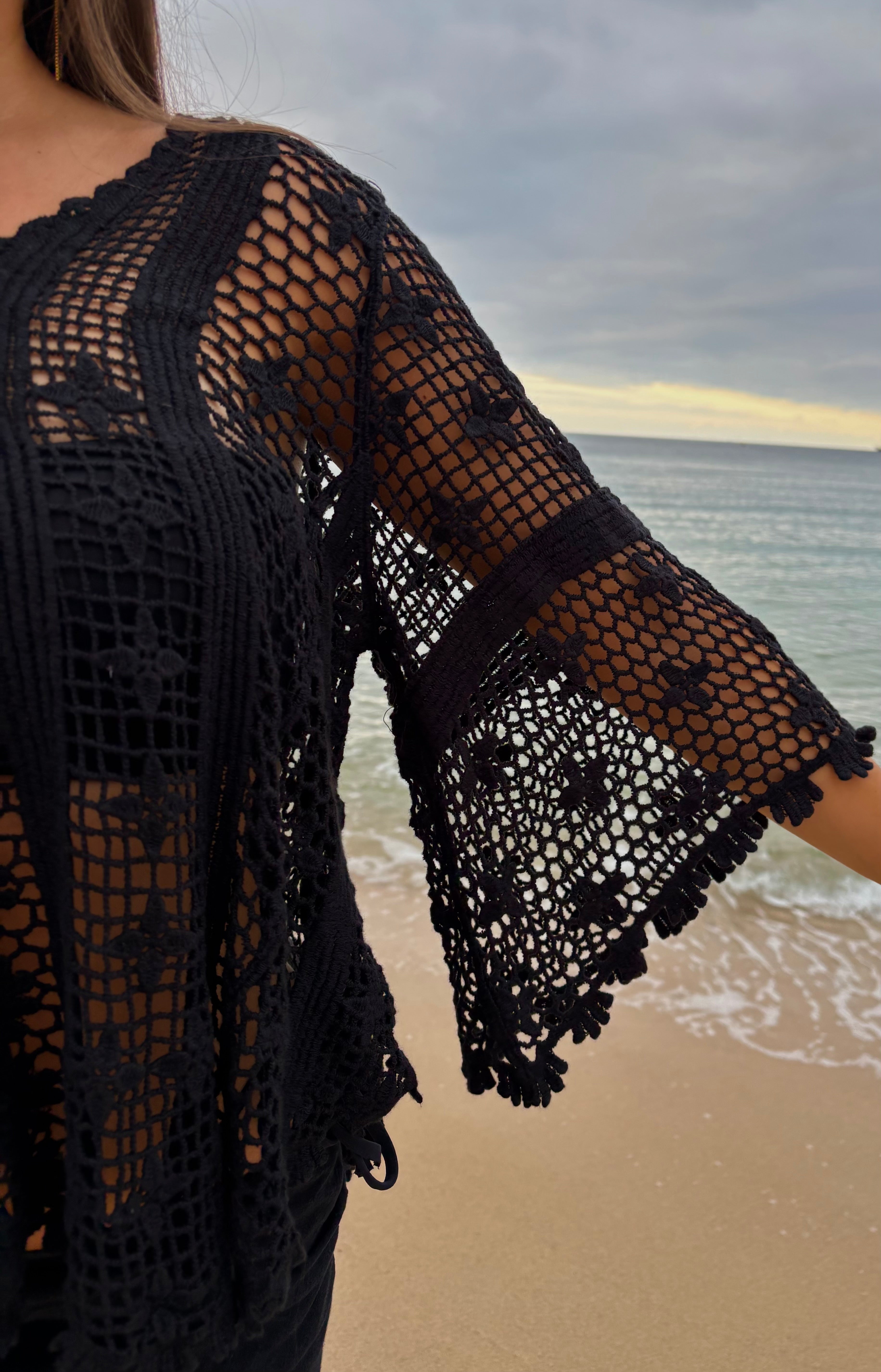 Haut crochet noir - Midnight Riviera